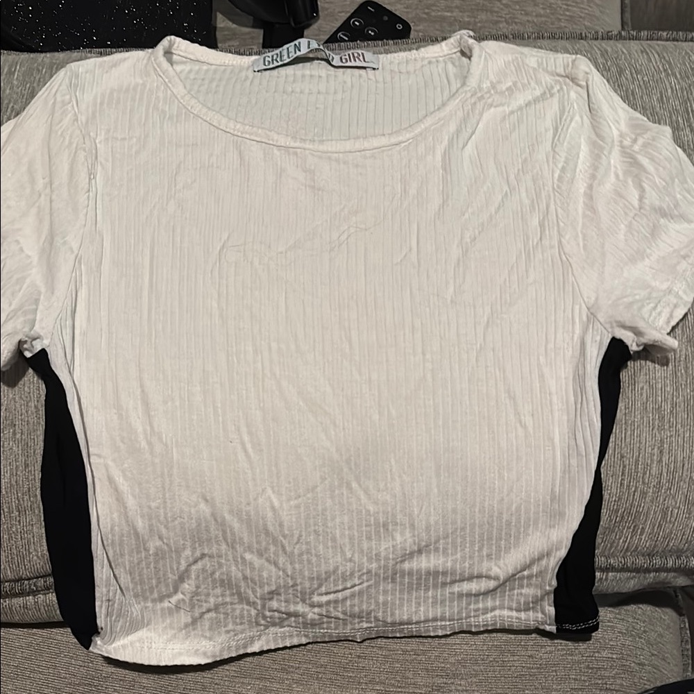 White and Black Women's Top